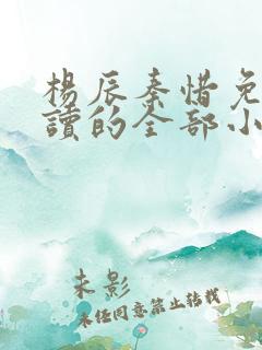 杨辰秦惜免费阅读的全部小说