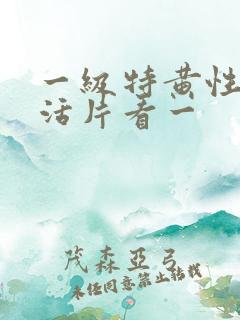 一级特黄性色生活片看一
