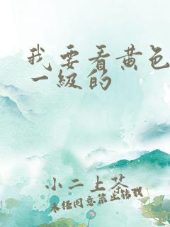 我要看黄色录像一级的