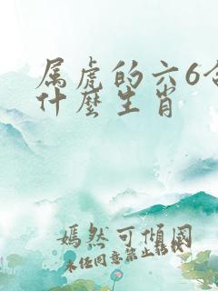 属虎的六6合是什么生肖