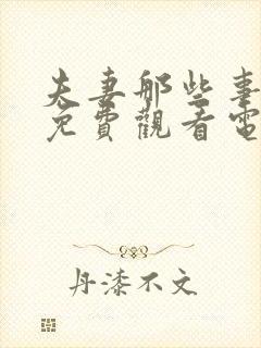 夫妻那些事全集免费观看电视剧