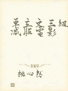 单立文三级无删减版电影