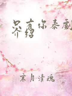 只有你泰剧剧情介绍