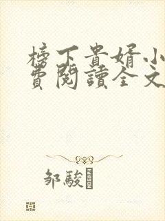 榜下贵婿小说免费阅读全文
