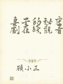 妻子的秘密电视剧在线观看完整版免费