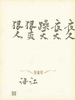 狠狠躁夜夜躁人人爽天天久天啪