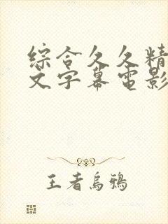 综合久久精品中文字幕电影