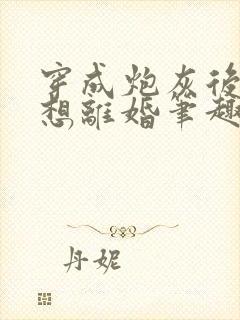 穿成炮灰后我只想离婚笔趣阁