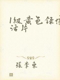 1级黄色录像生活片
