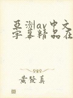 亚洲av中文字字幕精品在线
