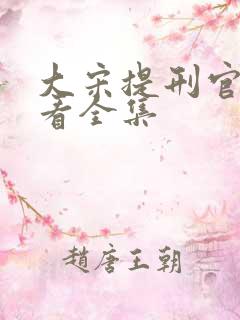 大宋提刑官免费看全集