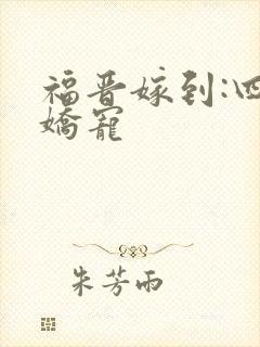 福晋嫁到:四爷娇宠