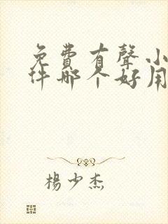 免费有声小说软件哪个好用