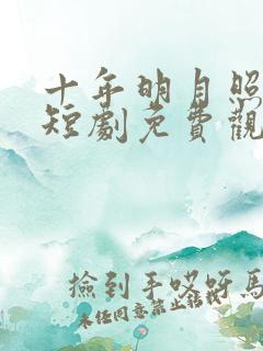 十年明月照我还短剧免费观看