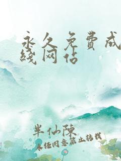 永久免费成人在线网站