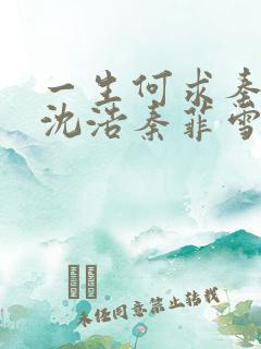 一生何求秦菲雪沈浩秦菲雪小说