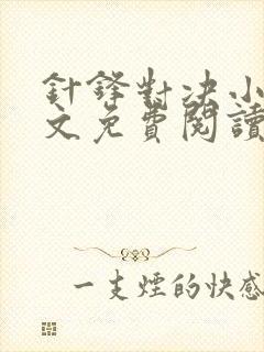 针锋对决小说全文免费阅读完整版无删减