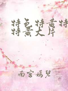 特色特黄特一级特黄大片