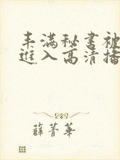 丰满秘书被猛烈进入高清播放在