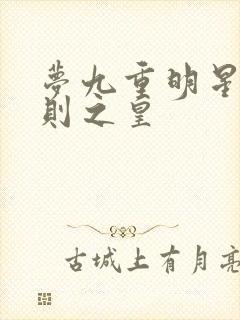 梦九重明星潜规则之皇