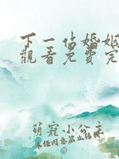 下一站婚姻在线观看免费完整版电视剧