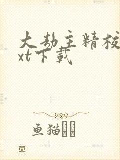 大劫主精校版txt下载