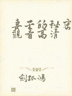 妻子的秘密免费观看高清