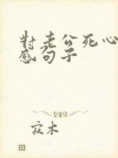 对老公死心的伤感句子