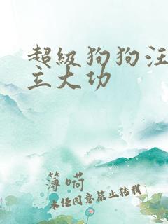 超级狗狗汪汪队立大功