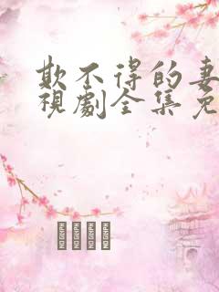 欺不得的妻子电视剧全集免费观看