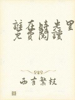 谁在时光里爱我免费阅读