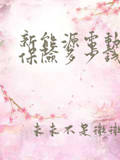 新能源电动汽车保险多少钱