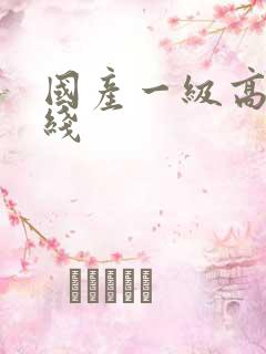 国产一级高清在线