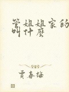 管姐姐家的孩子叫什么