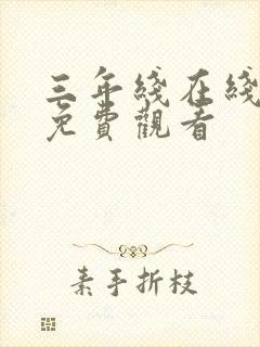 三年线在线观看免费观看