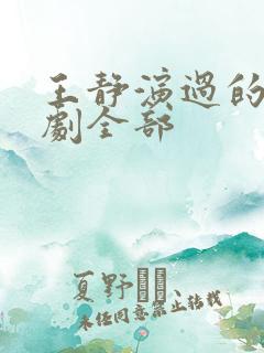 王静演过的电视剧全部