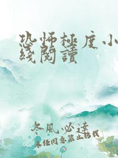 恐怖极度小说在线阅读