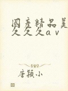 国产精品美女久久久久aⅴ
