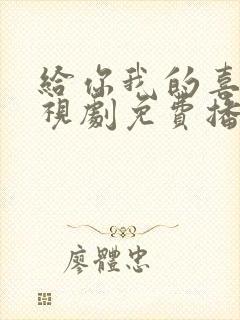 给你我的喜欢电视剧免费播放