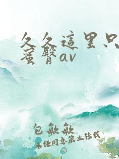 久久这里只精品蜜臀av