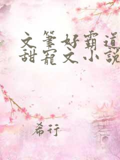 文笔好霸道总裁甜宠文小说