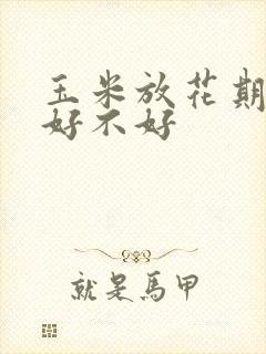 玉米放花期浇水好不好
