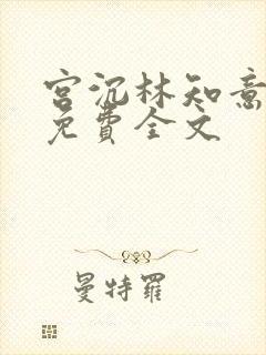 宫沉林知意小说免费全文