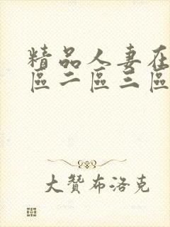 精品人妻在线一区二区三区