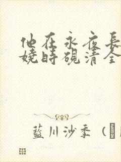 他在永夜长眠苏娆时砚清全集阅读