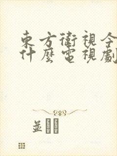 东方卫视今晚演什么电视剧