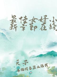 最佳女婿小说最新章节在线