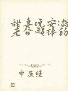 甜妻晚安:总裁老公超棒的