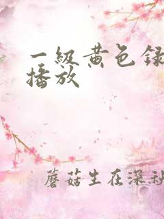 一级黄色录像带播放