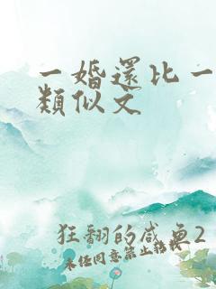 一婚还比一婚高类似文